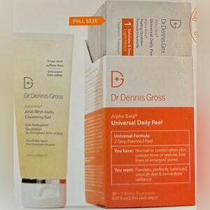 Dr. Dennis Gross Alpha Beta Universal Daily Peel Pads + Cleanser NEW